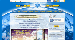 Desktop Screenshot of institutulhermetic.ro