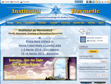 Tablet Screenshot of institutulhermetic.ro